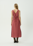 AFENDS Tully Indy - Hemp Maxi Dress - Rose Check
