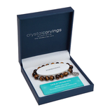 BRAMBLE BAY CO Gold Tiger Eye Tree of Life Inspiration Boxed Charm Bracelet