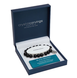 BRAMBLE BAY CO Black Obsidian Tree of Life Inspiration Boxed Charm Bracelet