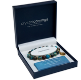 BRAMBLE BAR CO Blue Sky Jasper Tree Of Life gold charm bracelet