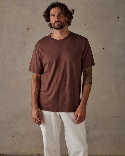 MCTAVISH Hemp Tee - Brown