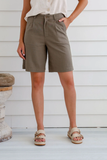BRAINTREE Ladies Hemp Rayon Shorts -  Khaki