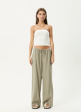 AFENDS Lennie Wide Leg Pant - Olive