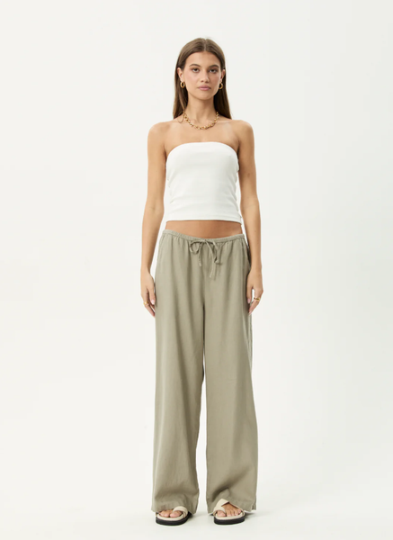 AFENDS Lennie Wide Leg Pant - Olive