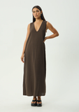 AFENDS Lilo Maxi Dress - Coffee