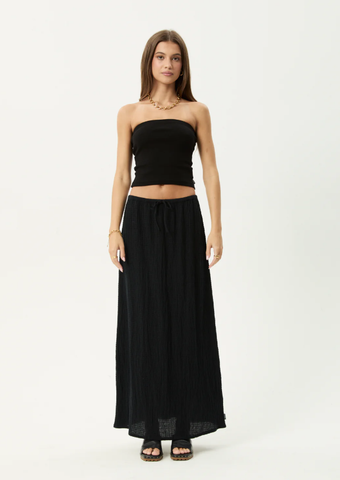 AFENDS Focus Seersucker Maxi Skirt