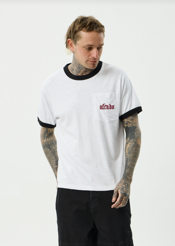 AFENDS Drop Zone Boxy Ringer Tee