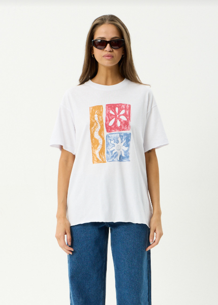 AFENDS Zephyr Oversized Tee - White
