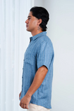 BRAINTREE Mens 100% Hemp Stripe Short Sleeve Shirt