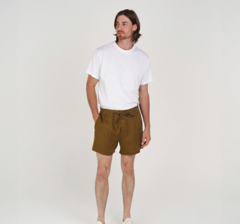 HEMP CLOTHING AUSTRALIA Mens 100% Hemp Heritage Shorts