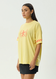 AFENDS Calda Oversized Tee - Lemon
