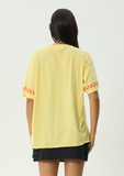 AFENDS Calda Oversized Tee - Lemon