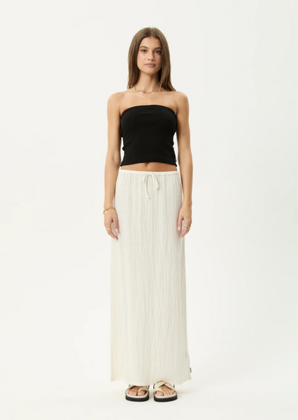 AFENDS Focus Seersucker Maxi Skirt