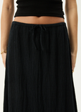AFENDS Focus Seersucker Maxi Skirt