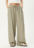 AFENDS Lennie Wide Leg Pant - Olive