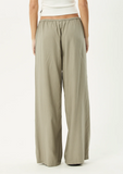 AFENDS Lennie Wide Leg Pant - Olive