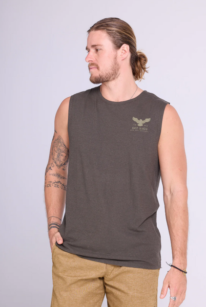 RED SKY Cypress Hemp Tank - Moss Green