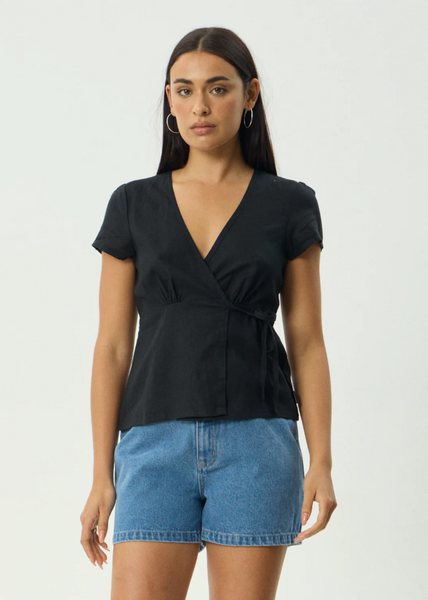 AFENDS Loula Wrap Top