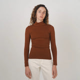 HEMP CLOTHING AUSTRALIA Stretch Mock Neck Skivvy