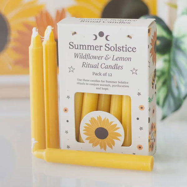 SUMMER SOLSTICE Wildflower & Lemon Ritual Candles