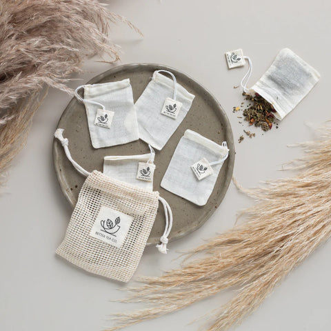 BETTER TEA Reusable Organic Cotton Tea Bags