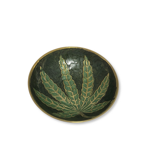 Brass Leaf Bowl - Large