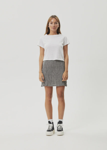 AFENDS Asta Seersucker Mini Skirt