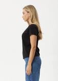 AFENDS Eden Hemp Regular Fit Tee - Black