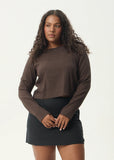 AFENDS Focus Seersucker Long sleeve Top