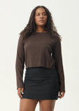 AFENDS Focus Seersucker Long sleeve Top