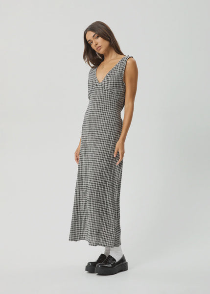 AFENDS Asta Seersucker Maxi Dress