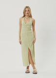 AFENDS Darcy Check Maxi Dress - Lemongrass Check