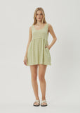 AFENDS Darcy Jesse  Seersucker Mini Dress - Lemongrass