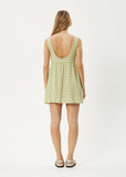 AFENDS Darcy Jesse  Seersucker Mini Dress - Lemongrass