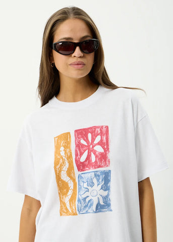 AFENDS Zephyr Oversized Tee - White