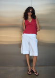 AFENDS Tiara Wrap Top - Vintage Cherry