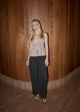 AFENDS Ana Tie Top - Mahogany Check