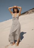 AFENDS Izzy Devon Hemp Maxi Dress - Silver Birch