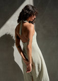 AFENDS Maya Indy Hemp Maxi Dress - Sage Check