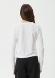 AFENDS Elevate Hemp Long Sleeve T-Shirt - White