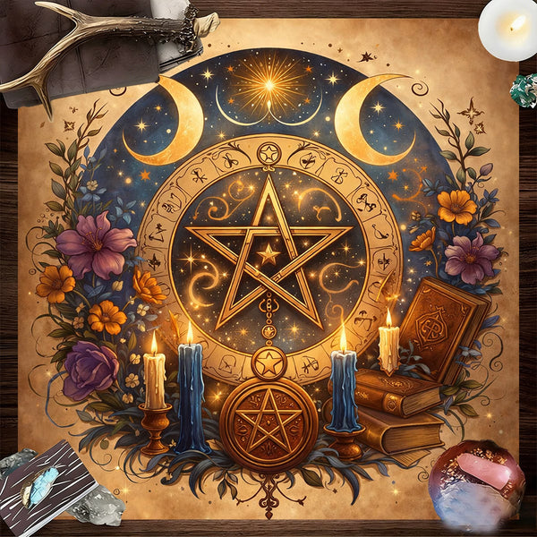 Celestial Pentagram Altar Cloth
