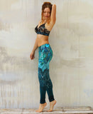SHOVAVA Aqua Lace Yoga Leggings