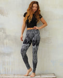 SHOVAVA Black Lace Tribal Leggings