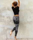 SHOVAVA Black Lace Tribal Leggings