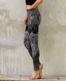 SHOVAVA Black Lace Tribal Leggings