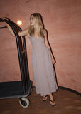 AFENDS Jacqueline Hemp Maxi Dress - Mahogany Check