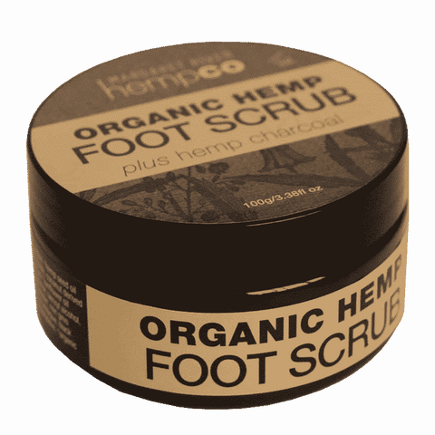 HEMPCO Organic Hemp Charcoal Foot Scrub