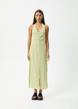 AFENDS Darcy Check Maxi Dress - Lemongrass Check