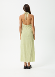 AFENDS Darcy Check Maxi Dress - Lemongrass Check