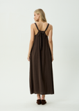 AFENDS Vania - Hemp Maxi Dress - Coffee